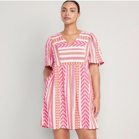Old Navy Dress Embroidered Women Size L - Picture 1 of 9